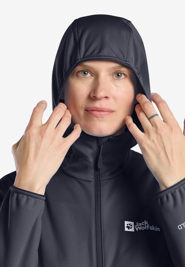 FELDBERG HOODY W Graphite M Softshelljacke Damen