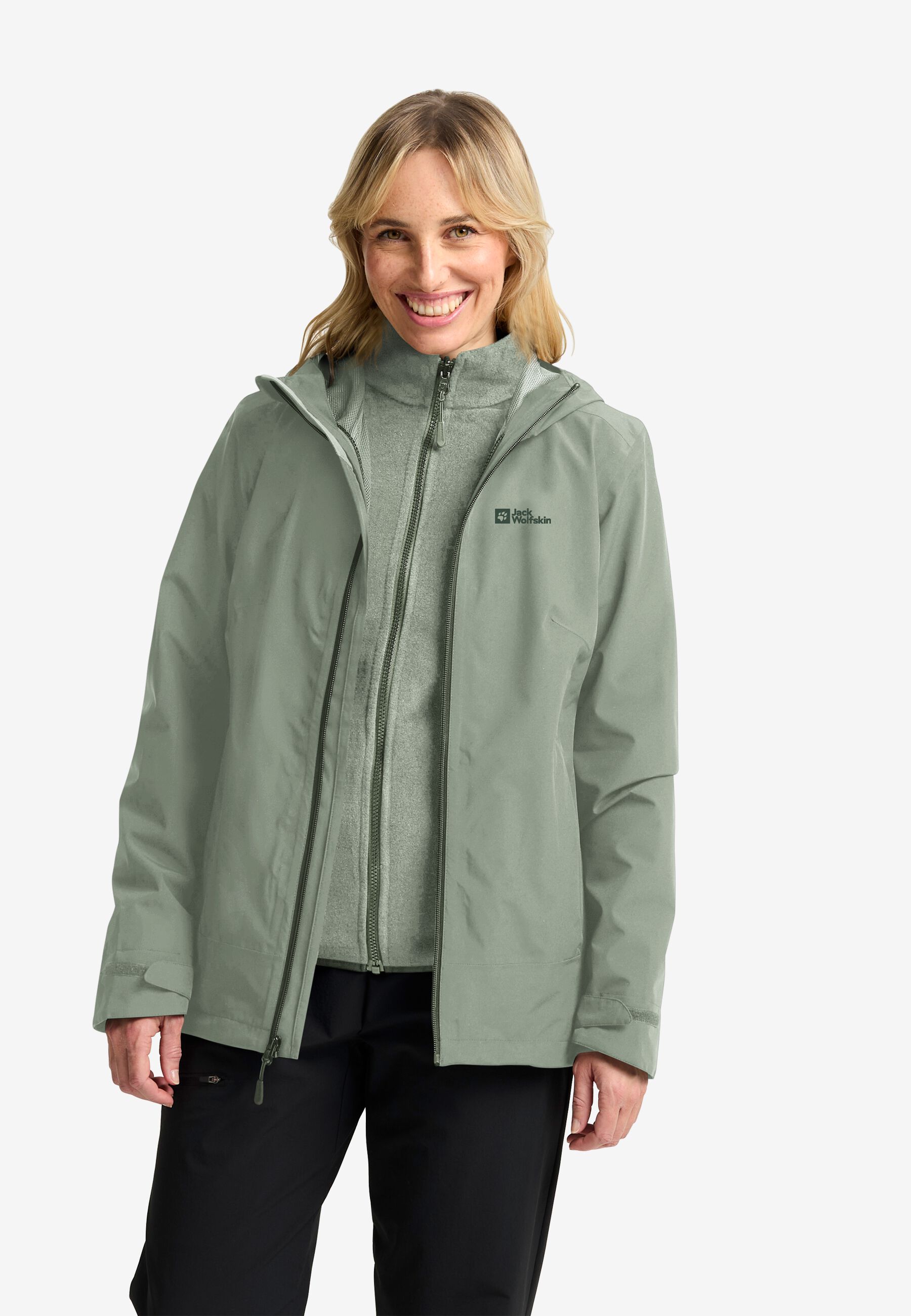 Jacke Damen In Jacken Jack Wolfskin 3in1 Parka Jack Wolfskin Damen