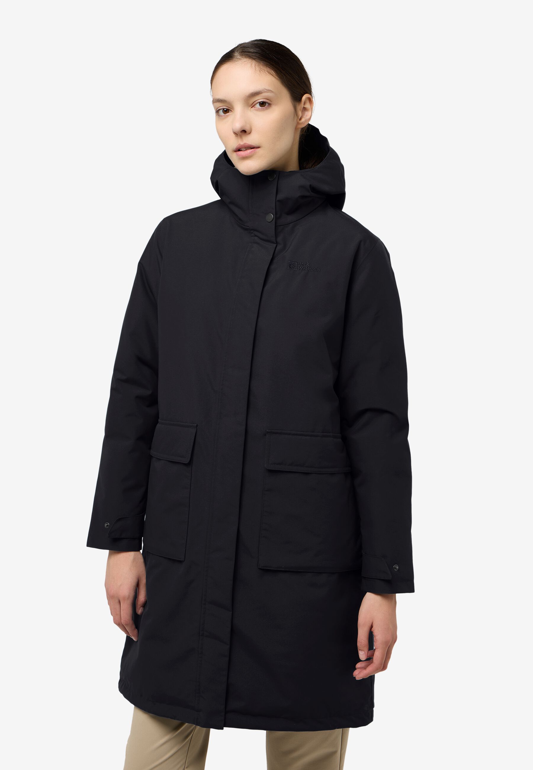 WINTERTOR COAT W RDS black S Wasserdichter Wintermantel Damen
