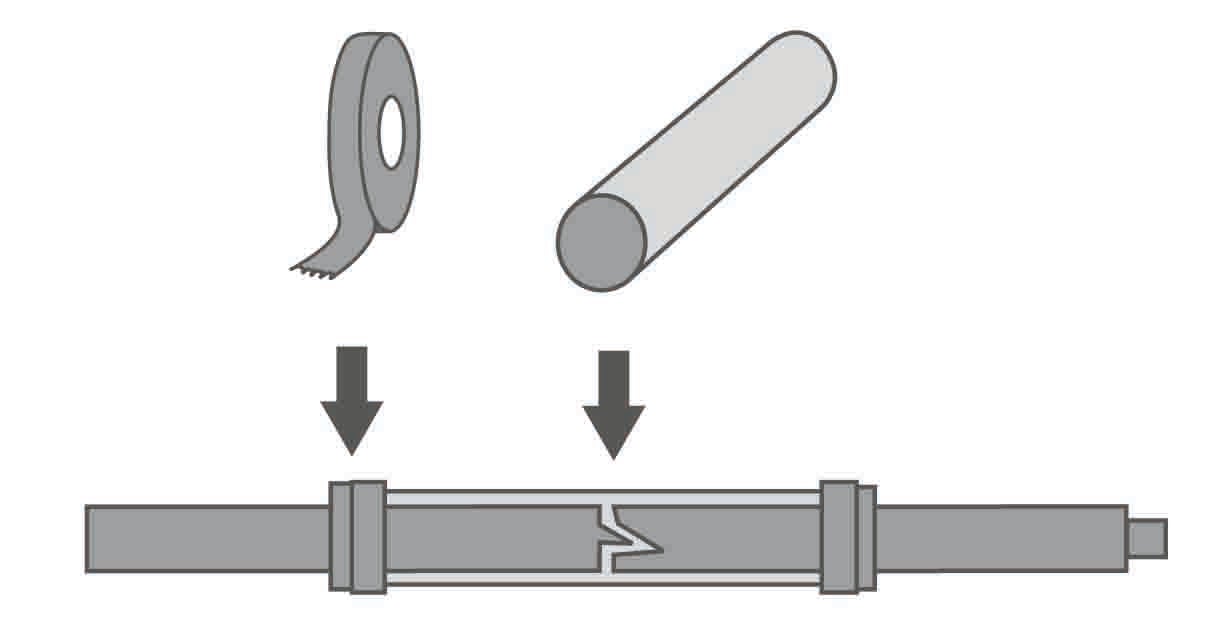 « segment d'armature cassé »